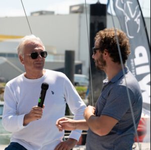 Nous étions avec Thomas Biasse lors de son départ du port de Les Sables d'Olonne=>Les Açores